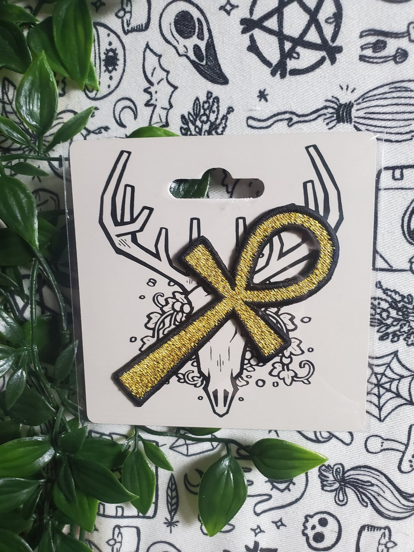 Ankh iron on sew on embroidered patch