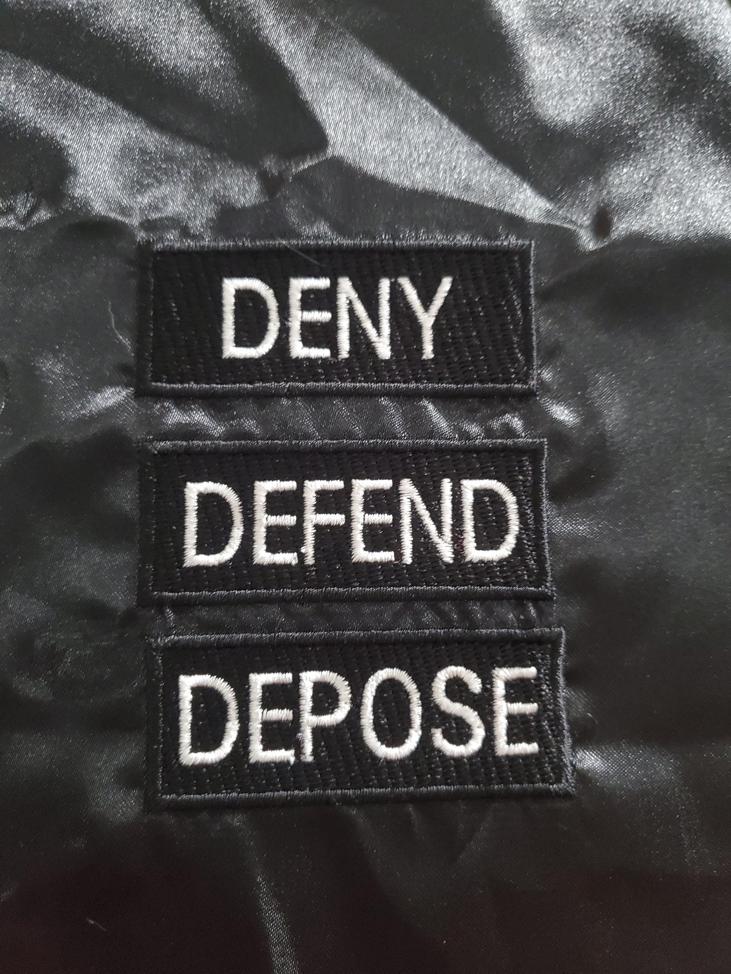 Set of 3 Iron on, sew on patches, embroidered patches