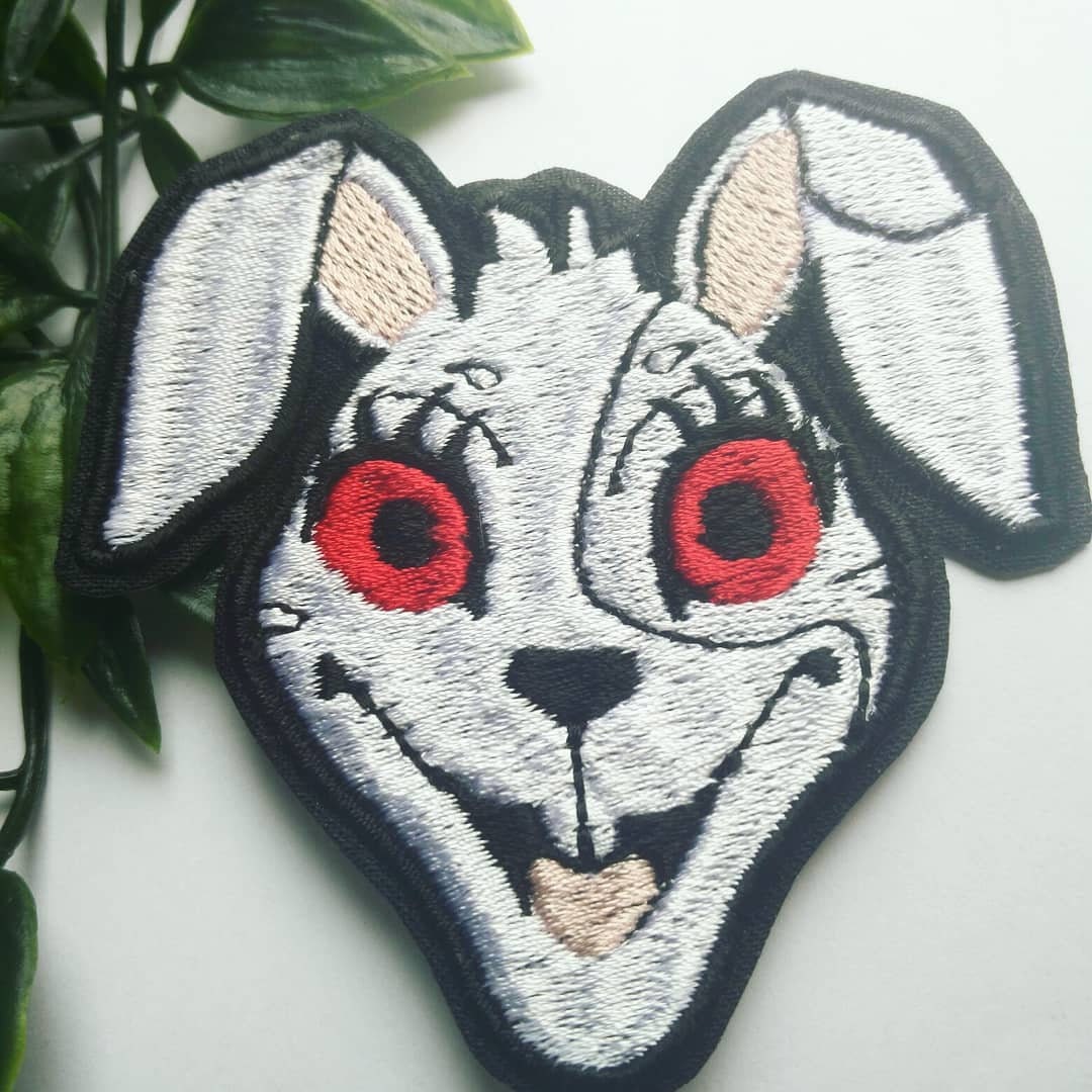FNAF five nights at Freddy's security breach Vanny mask white iron on sew on patch