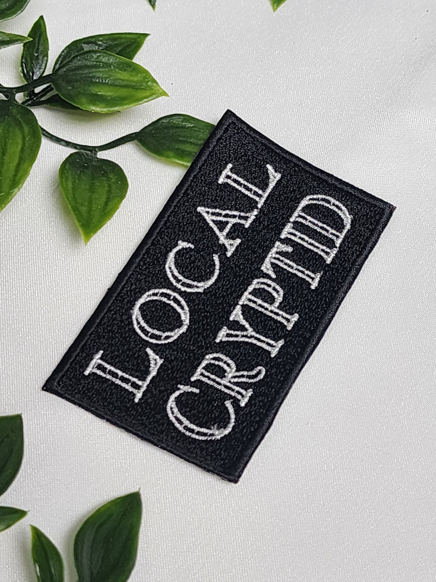local cryptid iron on sew on patch, cryptidcore