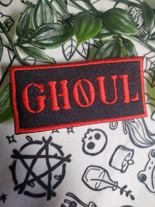 Ghoul patch iron on sew on patch, embroidered patch