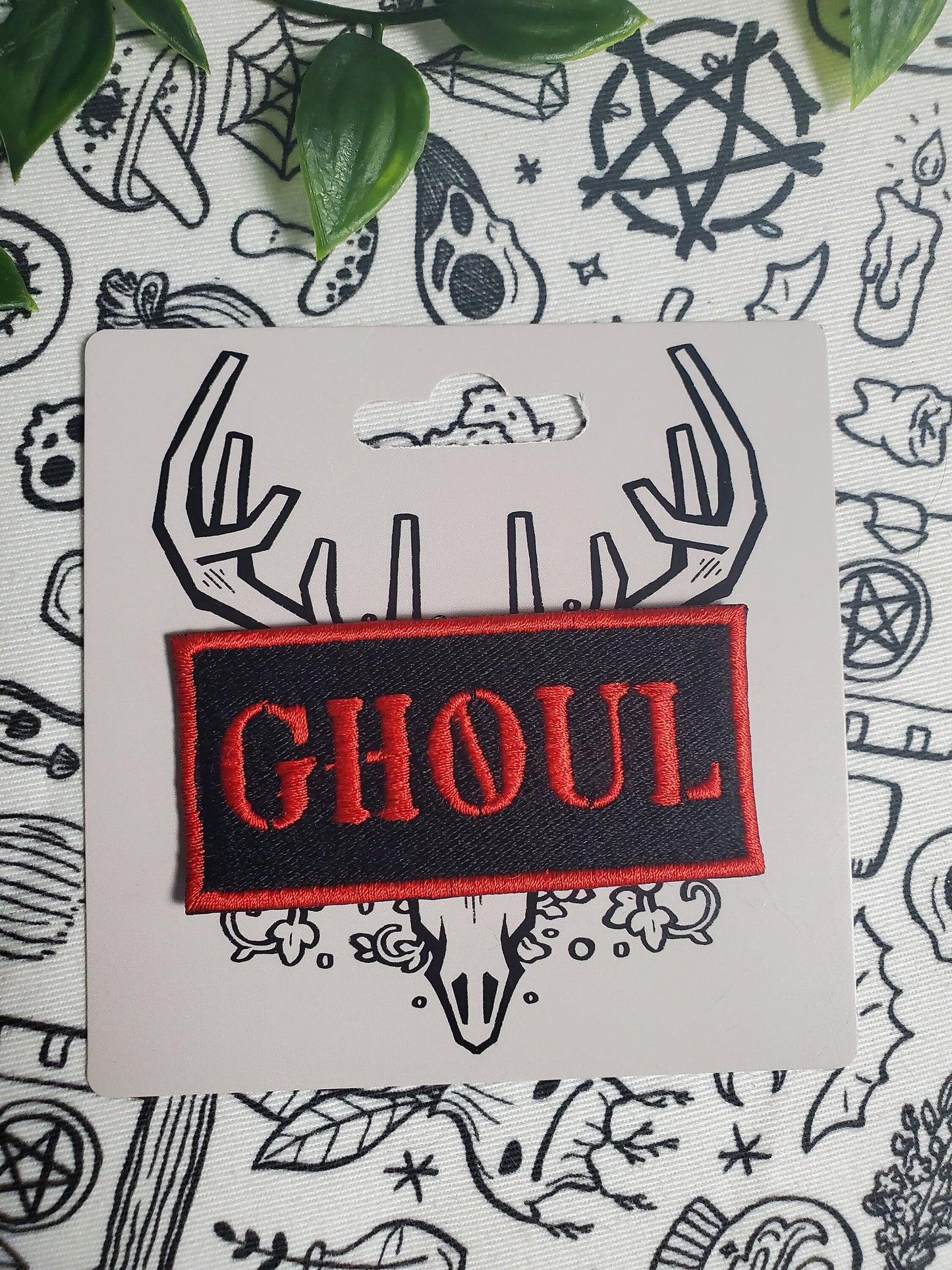 Ghoul patch iron on sew on patch, embroidered patch
