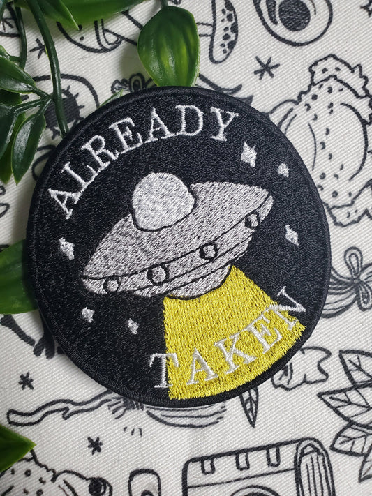 Already taken ufo iron on sew on patch