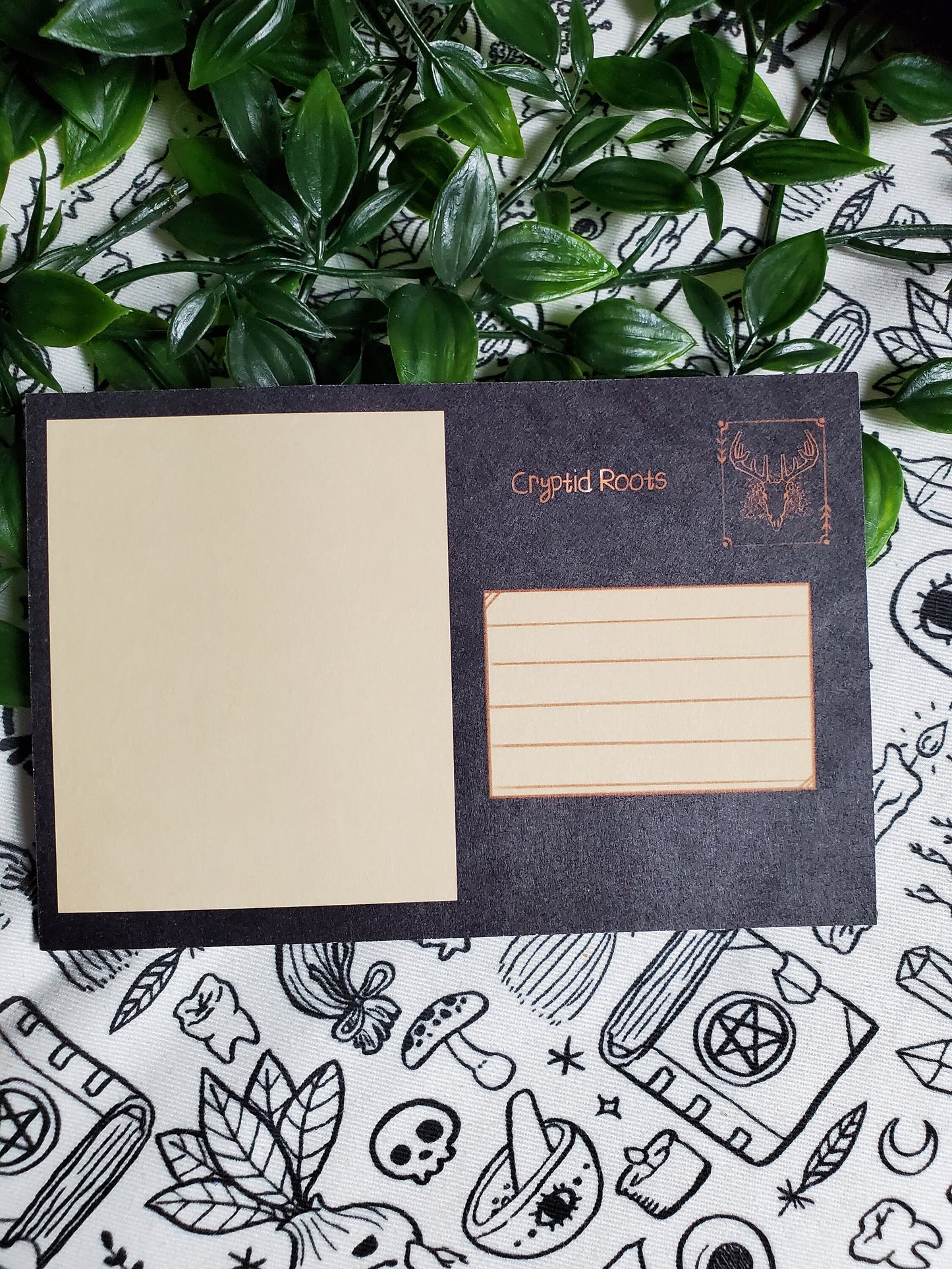 Spooky cute ghost postcard artprint halloween postcard