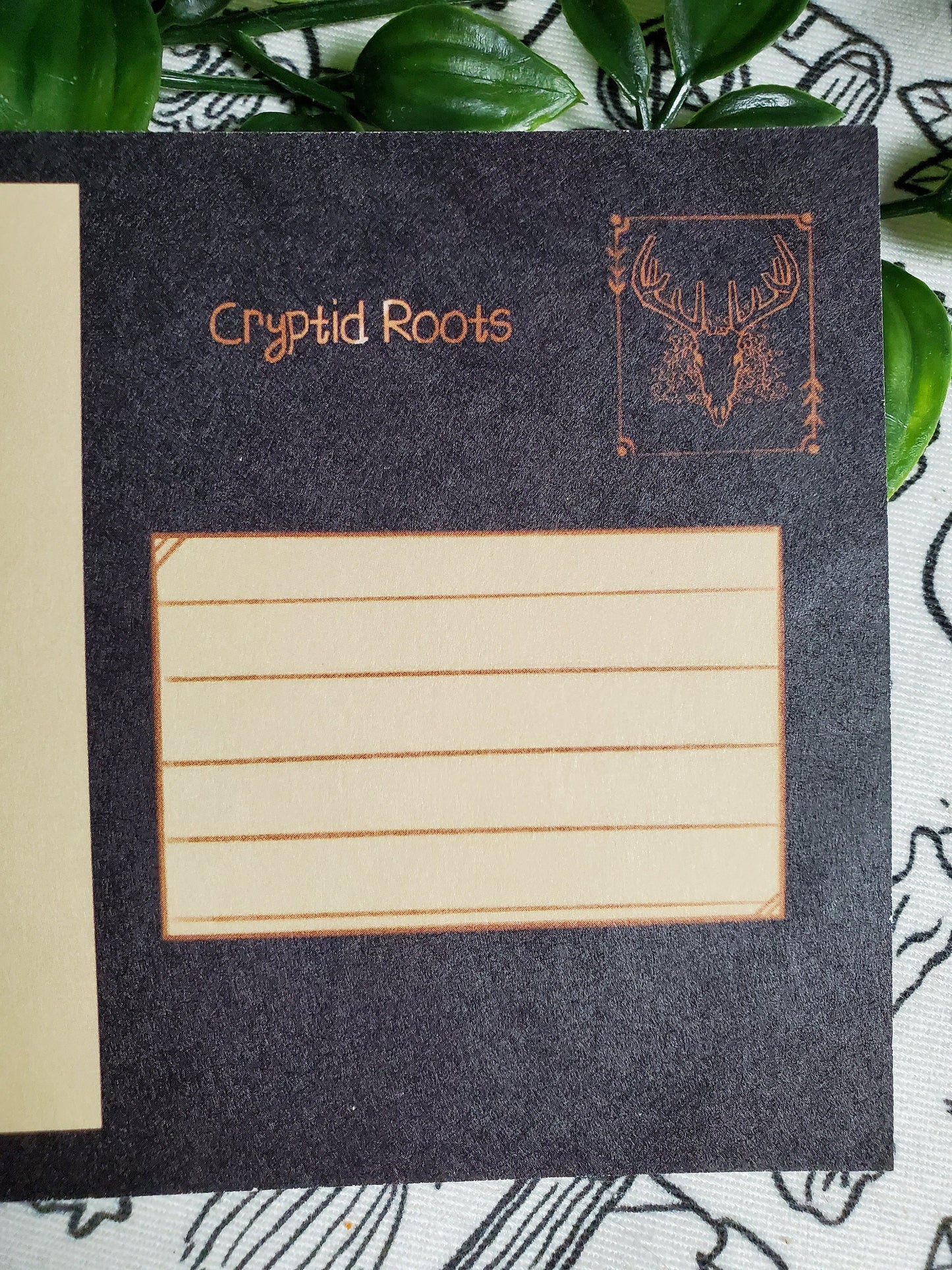 Spooky cute ghost postcard artprint halloween postcard