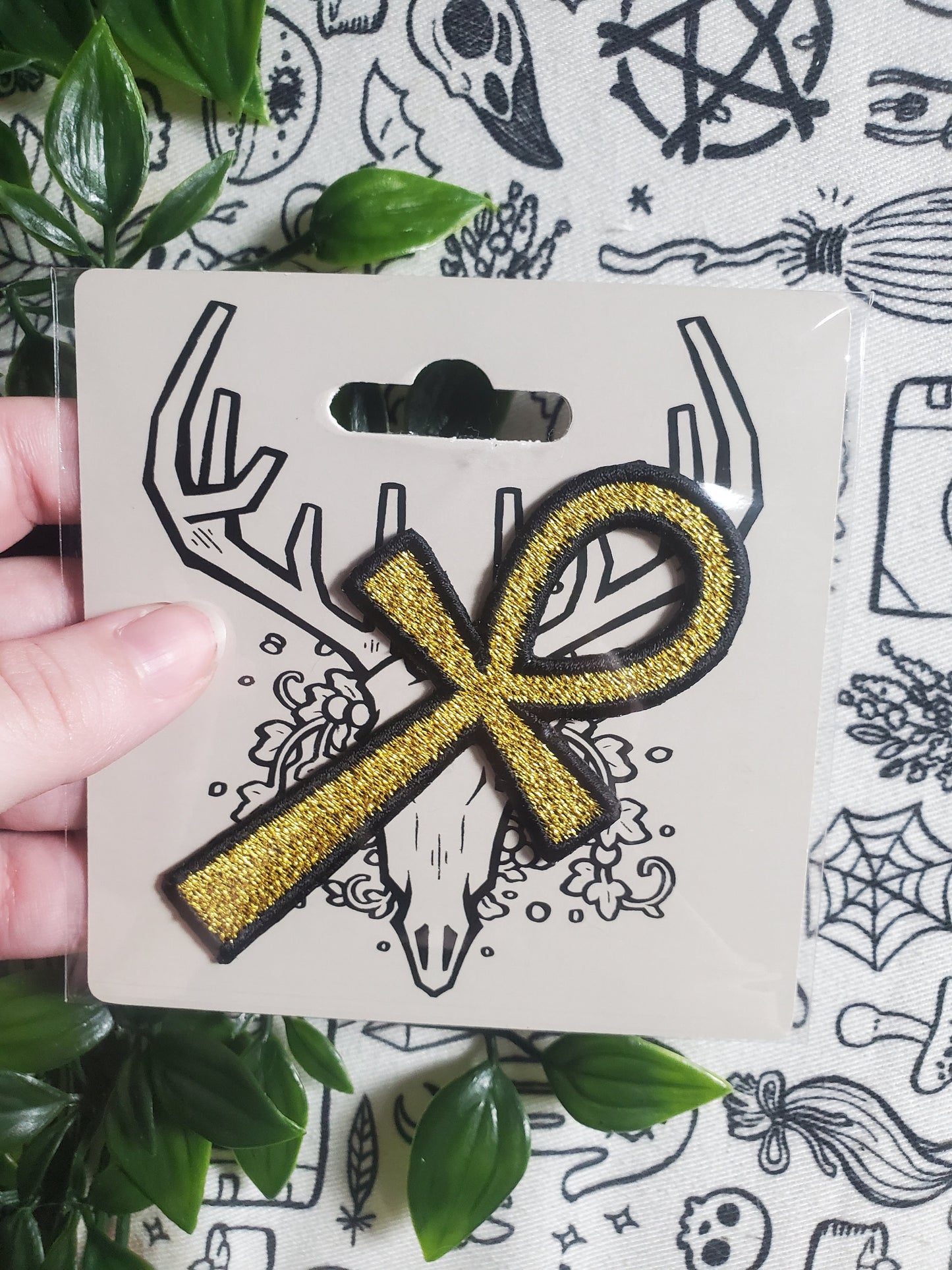 Ankh iron on sew on embroidered patch