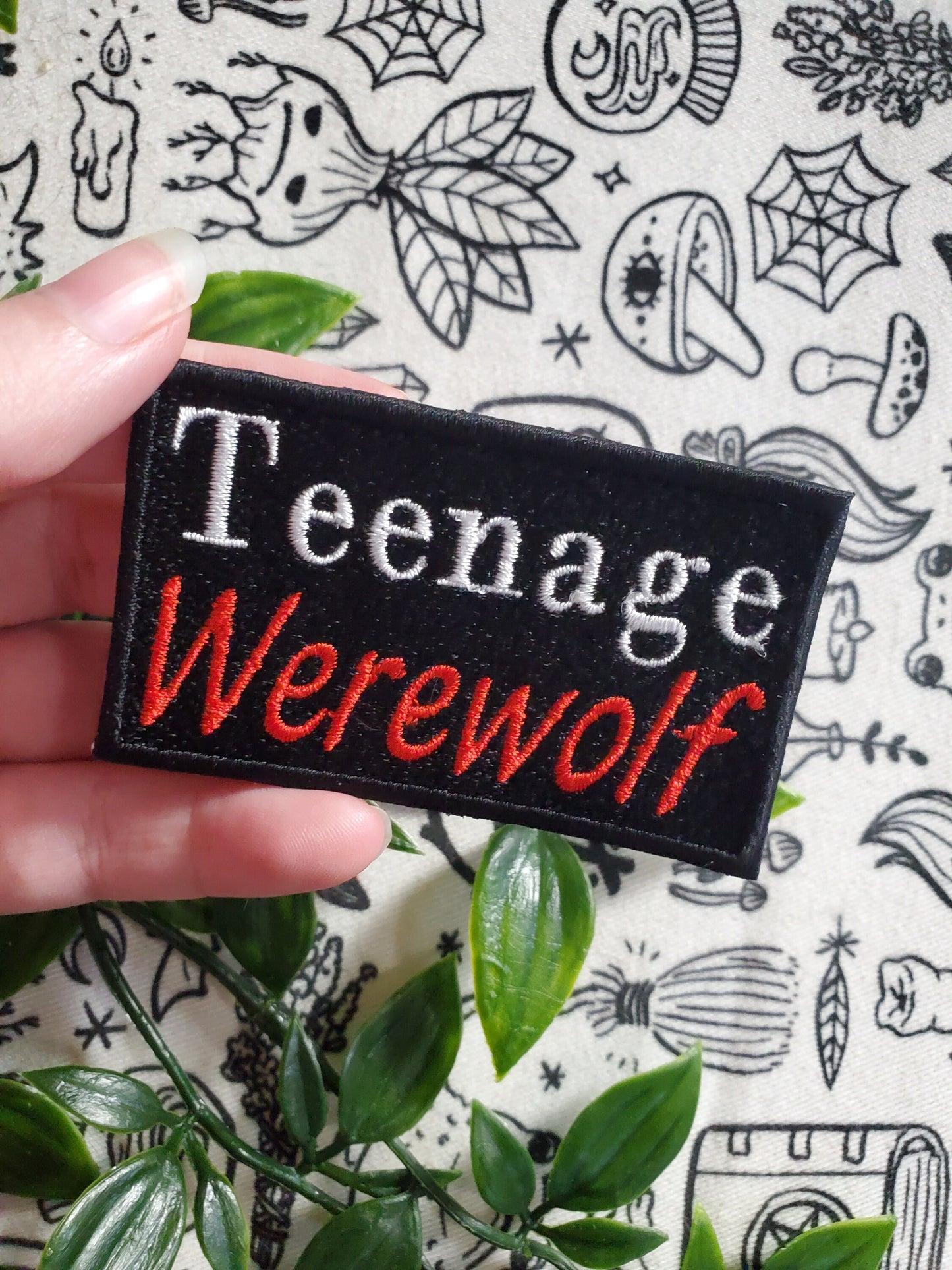 Teenage werewolf iron on sew on patch