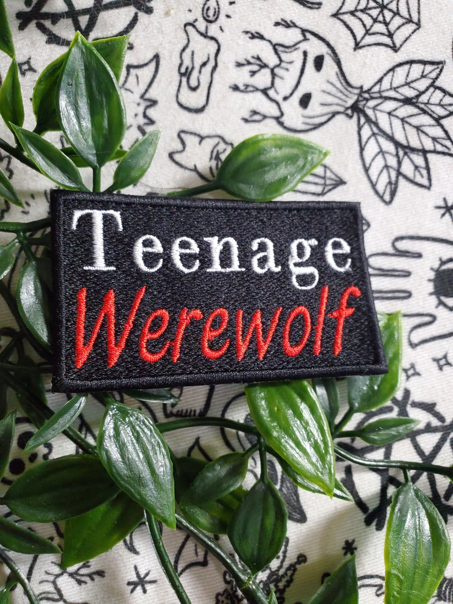 Teenage werewolf iron on sew on patch