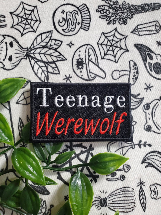 Teenage werewolf iron on sew on patch