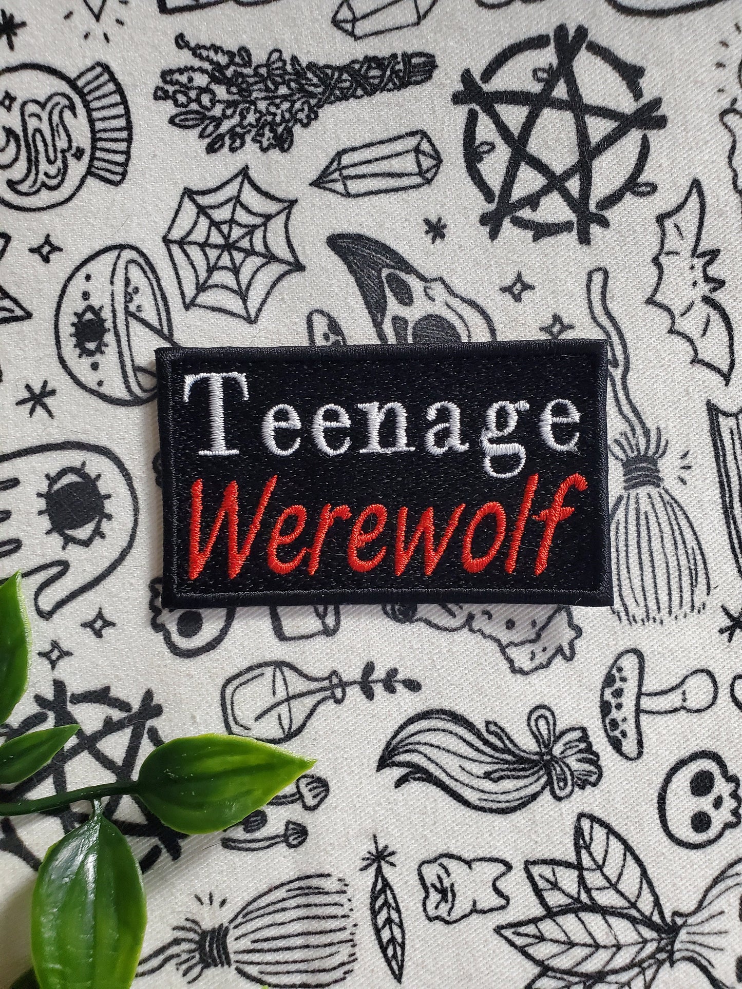 Teenage werewolf iron on sew on patch