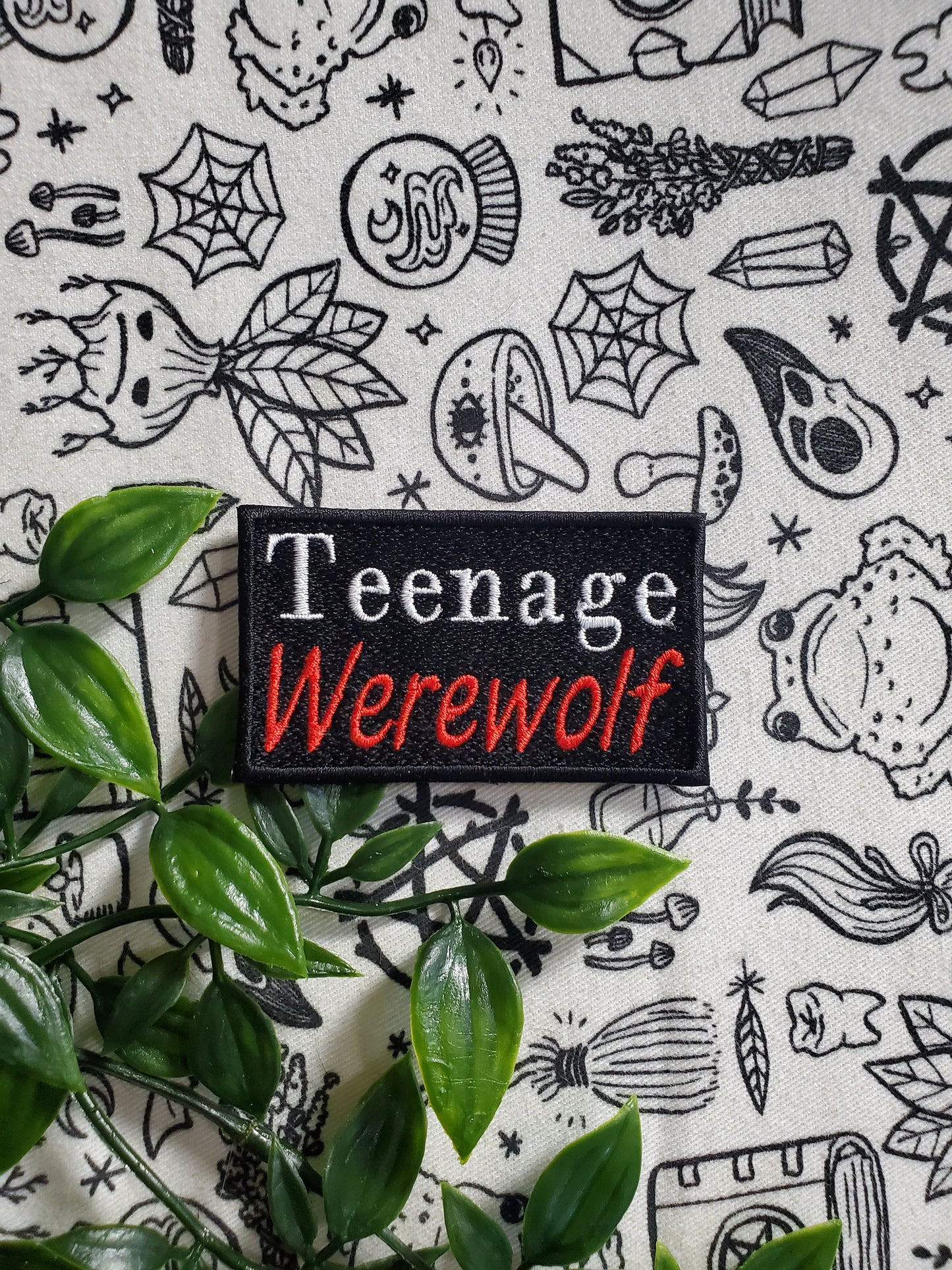 Teenage werewolf iron on sew on patch