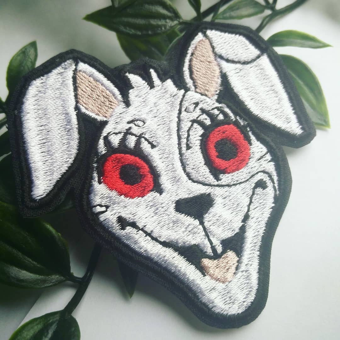 FNAF five nights at Freddy's security breach Vanny mask white iron on sew on patch