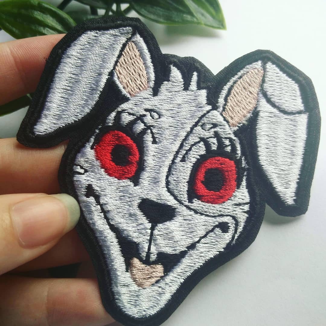 FNAF five nights at Freddy's security breach Vanny mask white iron on sew on patch