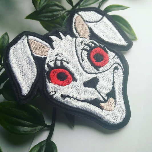 FNAF five nights at Freddy's security breach Vanny mask white iron on sew on patch
