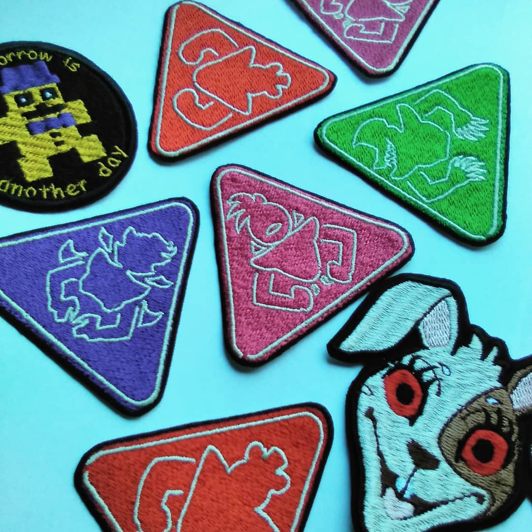 Fnaf security breach Roxanne Roxy wolf iron on sew on patch