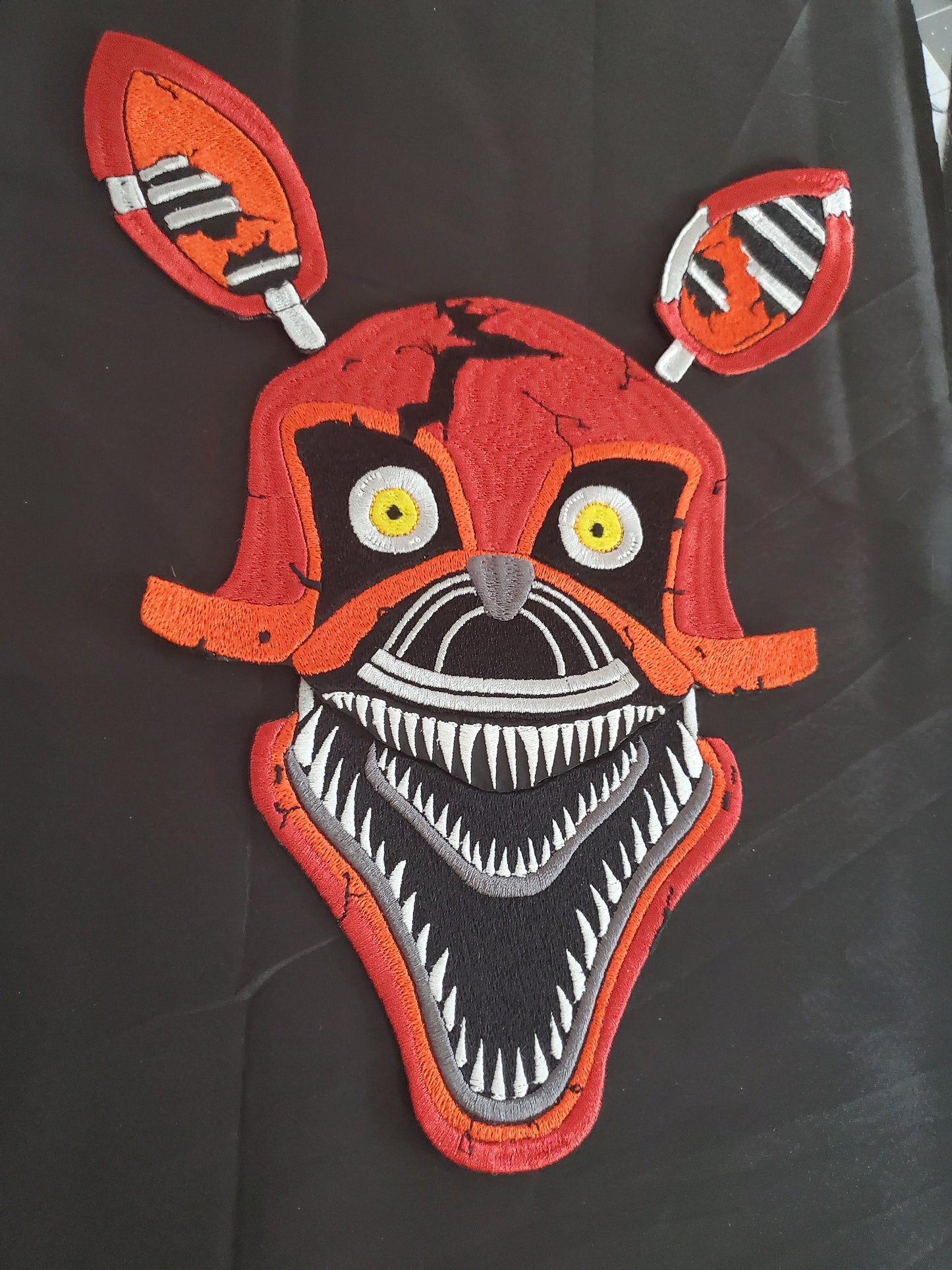 Fnaf Nightmare Foxy-  Back Patch -  iron on sew on patch - 11 inches by 7.5 inches
