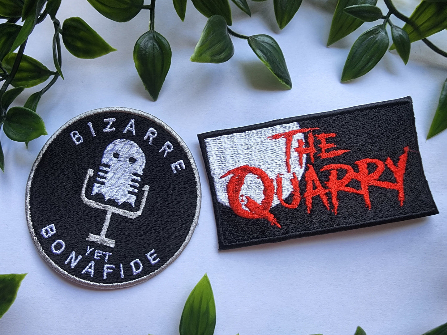 Bizarre yet Bonafide  iron on sew on patch The Quarry